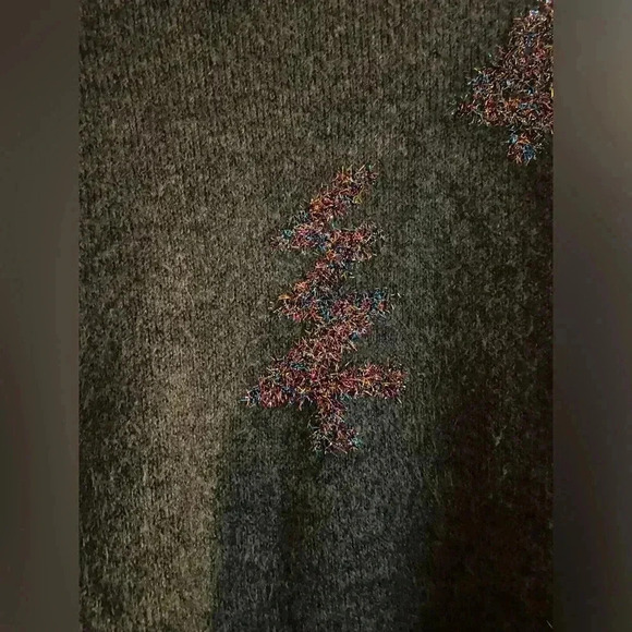 Next Women’s Small Tinsel Christmas Tree Sweater - Picture 2 of 5